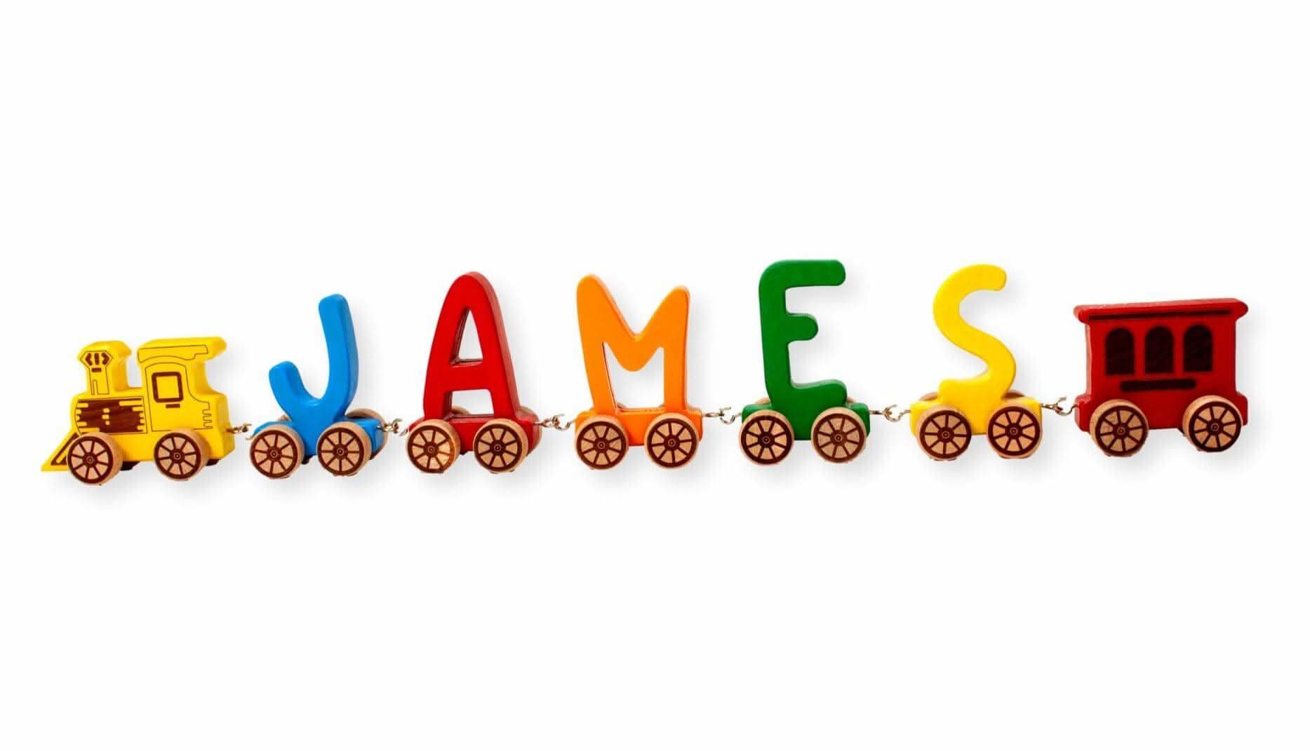 Wooden Letter Train Puzzle